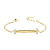 Pulsera Marcello Pane Mujer Letters in Plata Zirconia BRYL 003 G - BRYL 003 G